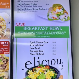Breakfast Menu.