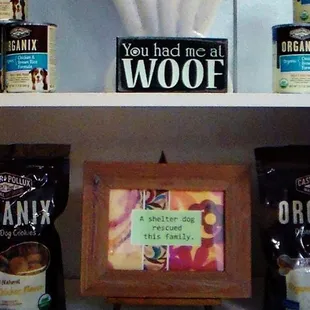 Pet section for the pet with the discriminating  taste