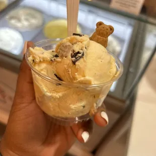 Chocolate chip cookie dough scoop