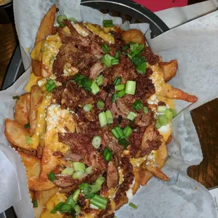 Chorizo and queso fries