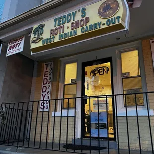 the front of the store