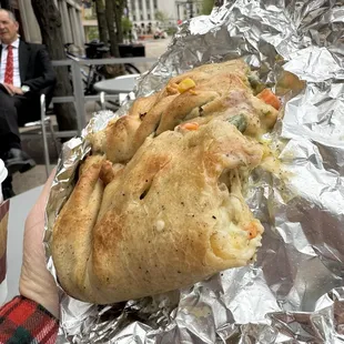 Half order of the chicken pot pie was well worth $5.50! It reminds me of a calzone. This is a must order here!