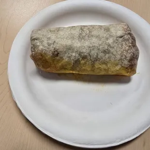 Breakfast Burrito with Chorizo.
