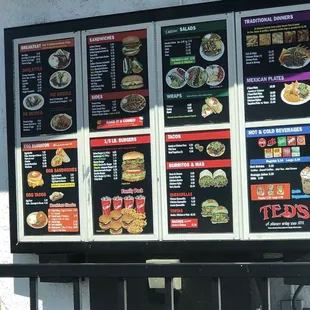 Drive-Thru Menu (As of April 2024)