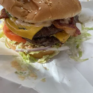 Double Bacon Burger