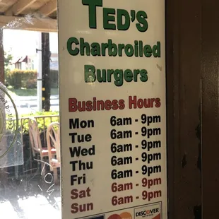Hours 07/24/2022 - also confirmed with workers.