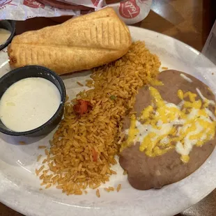 Chimichanga Dinner