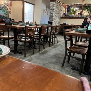 Inside main dining room