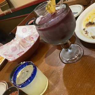Tiny Ted margarita and frozen sangria