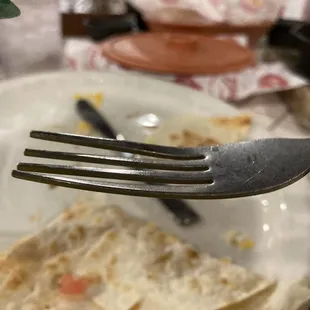 Not useful bent fork