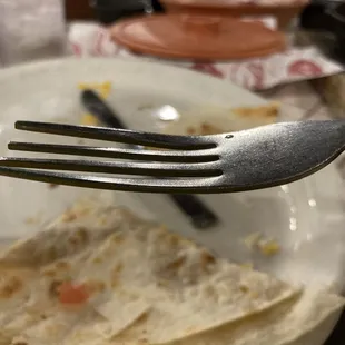 Ooooo. Yummy quesadillas in the back