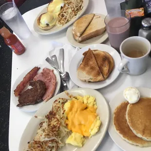 Eggs Benedict  and Ted&apos;s &quot;ALL&quot; Breakfast