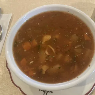 Minestrone soup