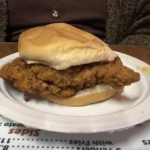 chicken tender sandwich