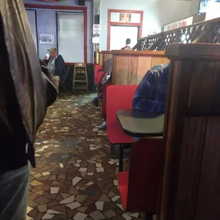 View from the door .. it's night time.