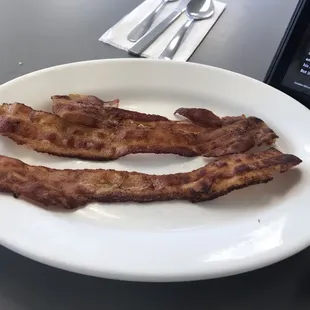 bacon on a plate