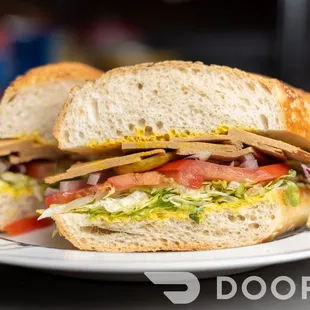 a sandwich on a plate