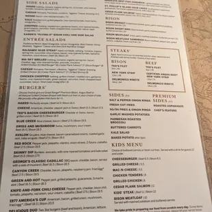 Pretty reasonable prices on the menu