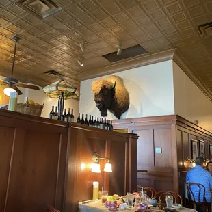 The dining room.