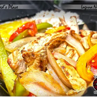 Fish &amp; Chips Dinner; Chicken Fajita Plate - Dinner is served!