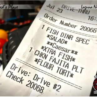 Fish &amp; Chips Dinner; Chicken Fajita Plate - Dinner is served!