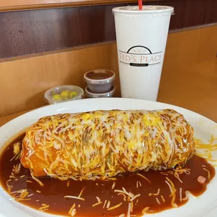 Ted wet burrito with steak
