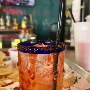 A custom marg from a great bartend.