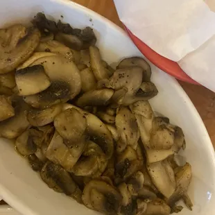 Side mushrooms (extra $4)