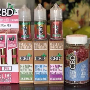 CBDfx Disposable vape pens, E-Juice, and Gummies!