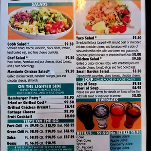 Menu; page 8