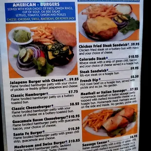 Menu; page 4