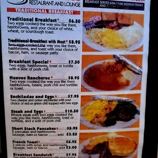 Menu; page 2