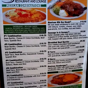 Menu; page 6