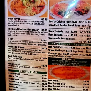 Menu; page 7