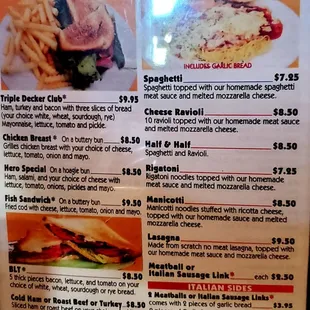 Menu; page 5