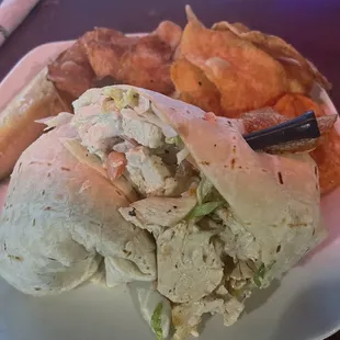 Grilled chicken wrap