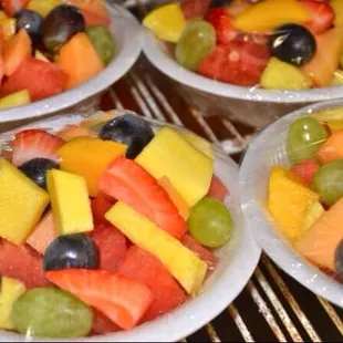 Fresh fruit salad ready every morning!