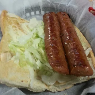 Sausage poboy
