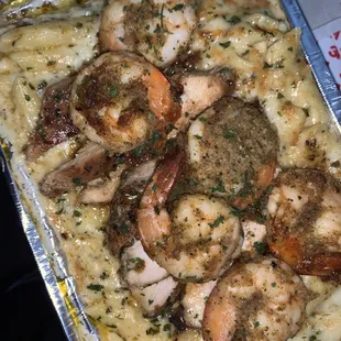 Chicken and Shrimp White Mac