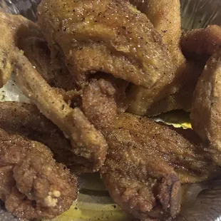 Honey lemon pepper wings