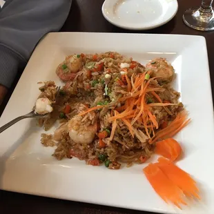 Shrimp fried rice.