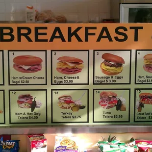 Breakfast &amp; Lunch Menu Part 1