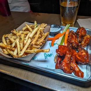 garlic fries and wings