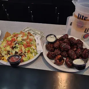 Teriyaki Wings, &amp; Loaded Nachos
