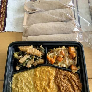 Ethiopian Vegan platter