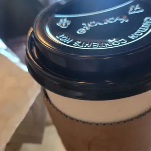 Bacon egg and cheese croissant &amp; S'mores Expresso