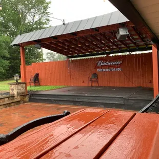 Stage for live music