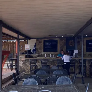 Our outside bar. Located right beside our outside stage.
