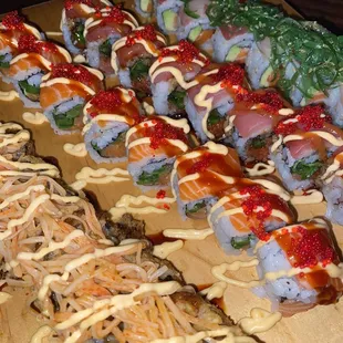 sushi and sashimi, interior