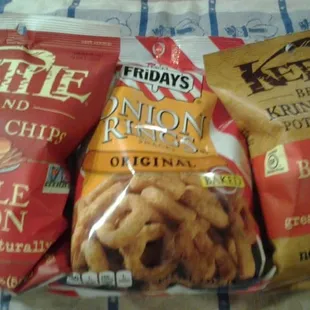 Yep, there&apos;s maple bacon potato chips as well as buffalo bleu potato chips.  You don&apos;t have to go to a restaurant for good delights!
